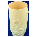 Vintage Fenton Burmese Satin Asian Vase