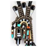 Jewelry Sterling Silver Kachina Bolo Tie