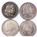 Coin 4 Columbian Half Dollars 1892-1893