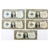 Coin 5 Early Date Silver Certificates 1928A
