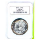 Coin 1904-O Morgan Silver Dollar NGC MS64