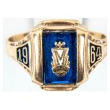 Jewelry 10kt Yellow Gold 1964 Class Ring