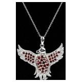 Jewelry Sterling Silver Phoenix Bird Necklace
