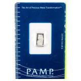 Coin 1 Gram Platinum Bar in Certified Display