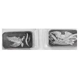 Coin (2) 1 Troy Ounce Silver Bars