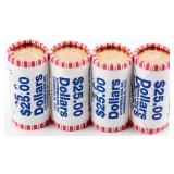 Coin 4 Rolls 2010 Native American $1 BU.