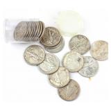 Coin 20 High Grade Walking Liberty Half Dollars