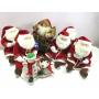 6 Santas 1 Snowman Most with Tags Hallmark