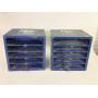 Pair of Midwest Fastner Corp. Plastic Organizers