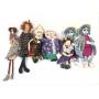 7 Printed & Hand Made Cloth Lady Dolls
