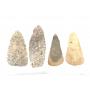 4 Large Chert & Flint Blades - Knives