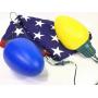 Large American Flag & Jumbo Christmas Lights