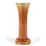 Imperial Freehand Lead Lustre Orange Festoon Vase