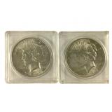 2 1923 Peace Dollars