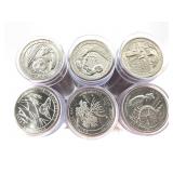 6 Rolls Unc 2020 S Quarters