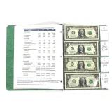 Set of 12 FR $1 Notes, from different Banks