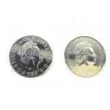 2 Silver UK 5 Pound Coins - Lot 1 of 11