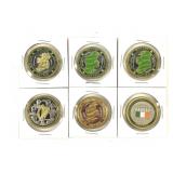 6 Collector Coins From Ireland