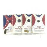 4 Replica Buttons of the American Revolution