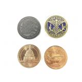 4 Military / Police Token Challenge Coins