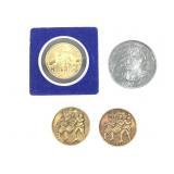 4 Revolutionary War Commemorative Tokens