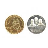 2 Apollo 11 Commemorative Tokens