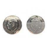 2 Silver UK 5 Pound Coins - Lot 10 of 10