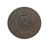 1844 Victoria One Penny Model