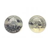 2 Silver UK 5 Pound Coins - Lot 7 of 11