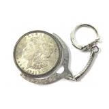 1921 Morgan Dollar on Keychain