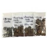 Large lot of Wheat Cents