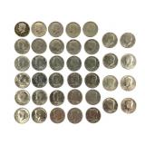 38 Clad Half Dollar Coins