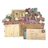Large Lot Used US Stamps & Squadron Stamps