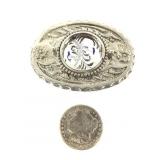 1898 Morgan Dollar in Belt Buckle