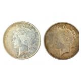 2 1922 Peace Dollars
