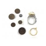 Early World Copper Lot plus 2 Bezels