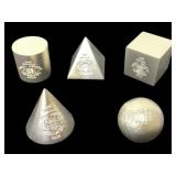 5 Somalia Coins in Geometric Shapes