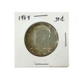 1964 Kennedy Half Dollar Die-Clip Error