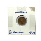 1876 GB 1/3 Farthing  KM 750