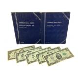 2 Partial Lincoln Albums, 5 $2 Bills
