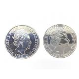 2 Silver UK 5 Pound Coins - Lot 3 of 10