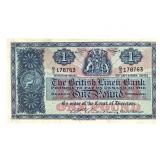 1961 Pound Note British Linen Bank