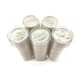 5 Rolls Uncirculated US Quarters - 2014-S