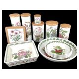 Portmeirion Botanical Canisters Bowls Trivet+