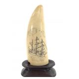 Signed Maritime Scrimshaw