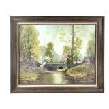 Francis Clark Brown Oil on Canvas Landscape