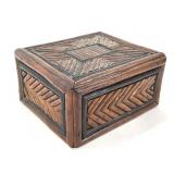 Folk Art Hand Made Box c.1880 w Makers Note