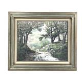 Hildegarde Donaldson Brown Cty IN Oil on Panel
