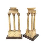 Italian Giallo Antico Marble Model Temple