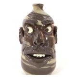 Face Jug Signed Michael Perdue 2001